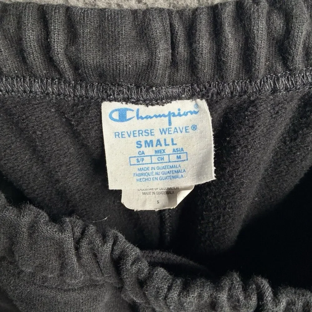 Champion x A Ma Maniere x Awake NY Sweatpants Black Size Small Drawstring